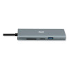 9-In-1 Usb Type-C Docking Station, 2 Hdmi/3 Usb C/Sd And Tf Slot/Rj45, Gray/Black