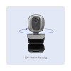 Cybertrack M1 Hd Fixed Focus Usb Webcam With Ai Motion/Facial Tracking, 1920 Pixels x 1080 Pixels, 2.1 Mpixels, Black/Silver