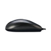 Three-Button Desktop Optical Scroll Usb Mouse, Usb 2.0, Left/Right Hand Use, Black