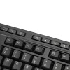 Wkb-1320Cb Antimicrobial Wireless Desktop Keyboard And Mouse, 2.4 Ghz Frequency/30 Ft Wireless Range, Black