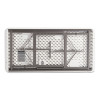 Resin Rectangular Folding Table, Square Edge, 72w X 30d X 29h, Platinum