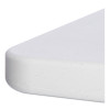 Resin Rectangular Folding Table, Square Edge, 96w X 30d X 29h, Platinum