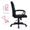 Alera Breich Series Manager Chair, Supports Up To 275 Lbs, 16.73" To 20.39" Seat Height, Black Seat/Back, Black Base