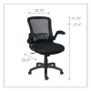 Alera Eb-E Series Swivel/Tilt Mid-Back Mesh Chair, Supports Up To 275 Lb, 18.11" To 22.04" Seat Height, Black