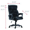 Alera Egino Big And Tall Chair, Supports Up To 400 Lb, Black Seat/Back, Black Base