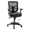 Alera Elusion Series Mesh Mid-Back Multifunction Chair, Supports Up To 275 Lb, 17.7" To 21.4" Seat Height, Black