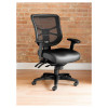 Alera Elusion Series Mesh Mid-Back Multifunction Chair, Supports Up To 275 Lb, 17.7" To 21.4" Seat Height, Black