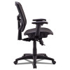 Alera Elusion Series Mesh Mid-Back Swivel/Tilt Chair, Supports Up To 275 Lb, 17.9" To 21.6" Seat Height, Black