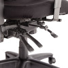 Alera Elusion Series Mesh Mid-Back Multifunction Chair, Prem Fabric, Supports Up To 275 Lb, 17.7" To 21.4" Seat Height, Black