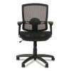 Alera Etros Series Suspension Mesh Mid-Back Synchro Tilt Chair, Supports Up To 275 Lb, 15.74" To 19.68" Seat Height, Black