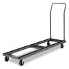 Chair/Table Cart, Metal, 600 Lb Capacity, 20.86" x 50.78" To 72.04" x 43.3", Black