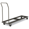 Chair/Table Cart, Metal, 600 Lb Capacity, 20.86" x 50.78" To 72.04" x 43.3", Black