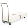 Chair/Table Cart, Metal, 600 Lb Capacity, 20.86" x 50.78" To 72.04" x 43.3", Black
