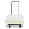 Chair/Table Cart, Metal, 600 Lb Capacity, 20.86" x 50.78" To 72.04" x 43.3", Black