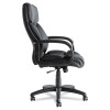 Alera Fraze Series Executive High-Back Swivel/Tilt Bonded Leather Chair, Supports 275 Lb, 17.71" To 21.65" Seat Height, Black