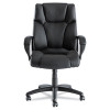 Alera Fraze Series Executive High-Back Swivel/Tilt Bonded Leather Chair, Supports 275 Lb, 17.71" To 21.65" Seat Height, Black