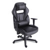 Racing Style Ergonomic Gaming Chair, Supports 275 Lb, 15.91" To 19.8" Seat Height, Black/Gray Trim Seat/Back, Black/Gray Base