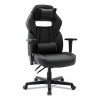 Racing Style Ergonomic Gaming Chair, Supports 275 Lb, 15.91" To 19.8" Seat Height, Black/Gray Trim Seat/Back, Black/Gray Base