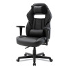 Racing Style Ergonomic Gaming Chair, Supports 275 Lb, 15.91" To 19.8" Seat Height, Black/Gray Trim Seat/Back, Black/Gray Base