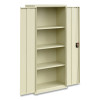 Economy Assembled Storage Cabinets, 4 Shelves, 30" x 15" x 66", Putty