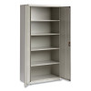 Economy Assembled Storage Cabinets, 5 Shelves, 36" x 18" x 72", Light Gray