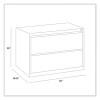 Lateral File, 2 Legal/Letter-Size File Drawers, Putty, 30" x 18.63" x 28"