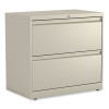 Lateral File, 2 Legal/Letter-Size File Drawers, Putty, 30" x 18.63" x 28"