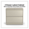 Lateral File, 2 Legal/Letter-Size File Drawers, Putty, 30" x 18.63" x 28"