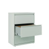 Lateral File, 3 Legal/Letter-Size File Drawers, Light Gray, 30" x 18.62" x 40.25"