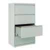 Lateral File, 4 Legal/Letter-Size File Drawers, Light Gray, 30" x 18.62" x 52.5"