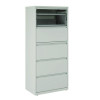 Lateral File, 5 Legal/Letter-Size File Drawers, Light Gray, 30" x 18.62" x 67.62"