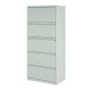 Lateral File, 5 Legal/Letter-Size File Drawers, Light Gray, 30" x 18.62" x 67.62"
