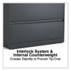 Lateral File, 2 Legal/Letter/A4/A5-Size File Drawers, Charcoal, 36" x 18.63" x 28"