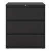 Lateral File, 3 Legal/Letter/A4/A5-Size File Drawers, Black, 36" x 18.63" x 40.25"