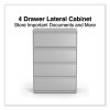 Lateral File, 4 Legal/Letter-Size File Drawers, Light Gray, 36" x 18.63" x 52.5"