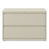 Lateral File, 2 Legal/Letter-Size File Drawers, Putty, 42" x 18.63" x 28"