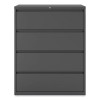 Lateral File, 4 Legal/Letter/A4/A5-Size File Drawers, Charcoal, 42" x 18.63" x 52.5"