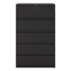 Lateral File, 5 Legal/Letter/A4/A5-Size File Drawers, Black, 42" x 18.63" x 67.63"