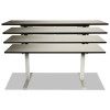 Alera Adaptivergo Sit-Stand Two-Stage Electric Height-Adjustable Table Base, 42.03" To 70.9" x 23.6" x 27" To 45.2", Gray