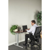 Alera Adaptivergo Sit-Stand Two-Stage Electric Height-Adjustable Table Base, 42.03" To 70.9" x 23.6" x 27" To 45.2", Gray