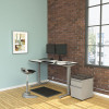 Alera Adaptivergo Sit-Stand 3-Stage Electric Height-Adjustable Table Base w/Memory Control, 48.06 x 24.35 x 25 To 50.7, Gray