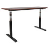 Alera Adaptivergo Sit-Stand Pneumatic Height-Adjustable Table Base, 59.06" x 28.35" x 26.18" To 39.57", Black