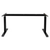 Alera Adaptivergo Sit-Stand Pneumatic Height-Adjustable Table Base, 59.06" x 28.35" x 26.18" To 39.57", Black