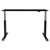 Alera Adaptivergo Sit-Stand Pneumatic Height-Adjustable Table Base, 59.06" x 28.35" x 26.18" To 39.57", Black