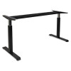 Alera Adaptivergo Sit-Stand Pneumatic Height-Adjustable Table Base, 59.06" x 28.35" x 26.18" To 39.57", Black