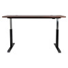 Alera Adaptivergo Sit-Stand Pneumatic Height-Adjustable Table Base, 59.06" x 28.35" x 26.18" To 39.57", Black