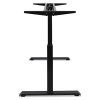 Alera Adaptivergo Sit-Stand Pneumatic Height-Adjustable Table Base, 59.06" x 28.35" x 26.18" To 39.57", Black