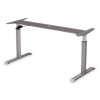 Alera Adaptivergo Sit-Stand Pneumatic Height-Adjustable Table Base, 59.06" x 28.35" x 26.18" To 39.57", Gray
