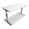 Alera Adaptivergo Sit-Stand Pneumatic Height-Adjustable Table Base, 59.06" x 28.35" x 26.18" To 39.57", Gray