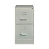 Two-Drawer Economy Vertical File, Letter-Size File Drawers, 15" x 22" x 28.37", Light Gray